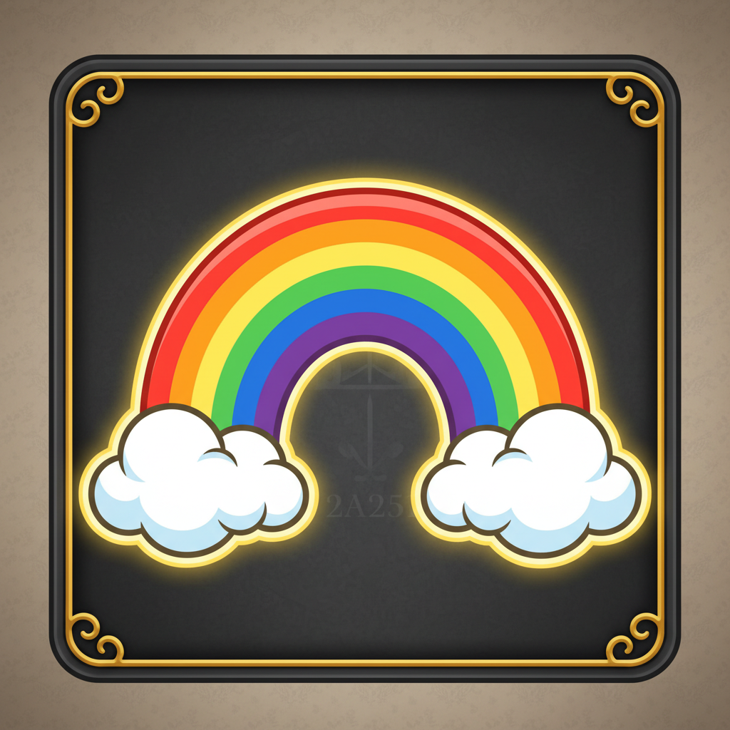 Rainbow i Le Bandit — aktiverar Golden Squares